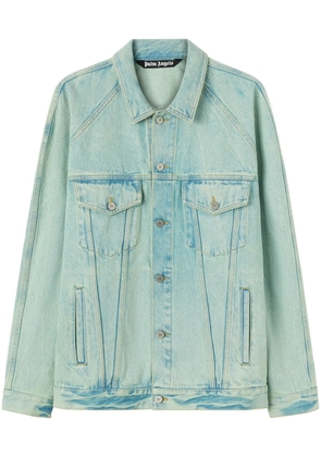 Palm Angels overdyed denim jacket - Green