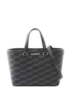 Balenciaga Pre-Owned 2010-2025 Small Coated Canvas Signature Shopper handbag - Black