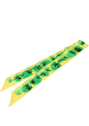 Hermès Pre-Owned 20th Century Rayons X Silk Twilly Scarf scarves - Yellow