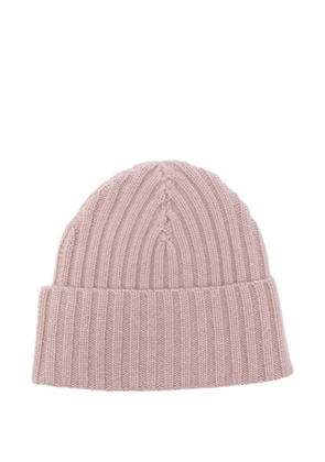 Liska ribbed cashmere beanie hat - Pink