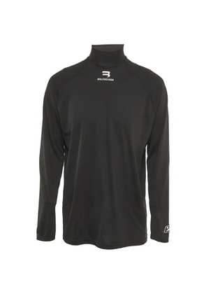 Balenciaga Pre-Owned logo-print long-sleeve T-shirt - Black