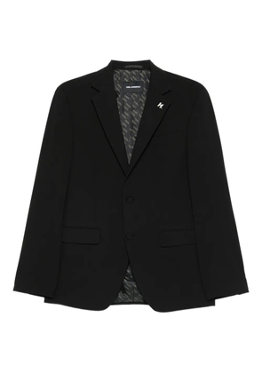 Karl Lagerfeld logo-plaque blazer - Black