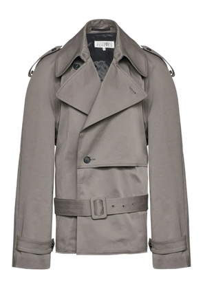 MM6 Maison Margiela double-breasted belted trench jacket - Grey