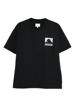 RHUDE graphic crew-neck T-shirt - Black
