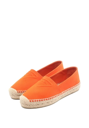 Prada Pre-Owned Triangle-logo espadrilles - Orange