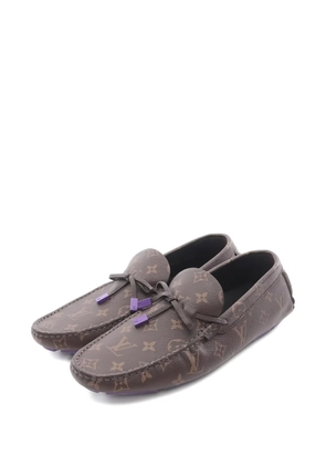 Louis Vuitton Pre-Owned 1910s monogram driver loafers - Brown