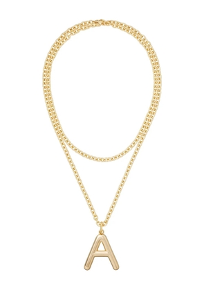 Roxanne Assoulin puffy initial necklace - Gold