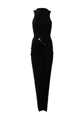 Silvia Tcherassi Len pin-embellished ruched maxi dress - Black
