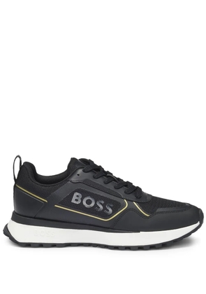 BOSS logo-print sneakers - Black
