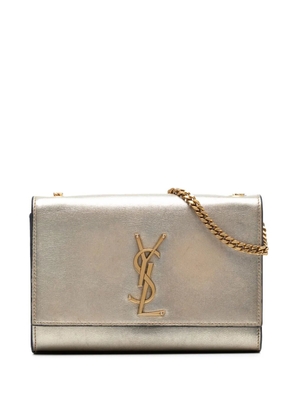 Saint Laurent Pre-Owned 2018 Small Metallic Calfskin Monogram Kate crossbody bag - Gold