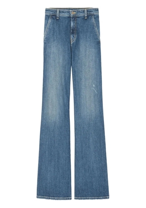 Nili Lotan Anna mid-rise wide-leg jeans - Blue