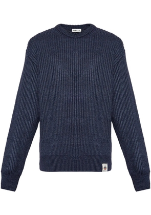 Bally logo patch sweater - Blue
