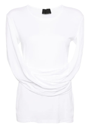 Puppets and Puppets Straightjacket cotton top - White