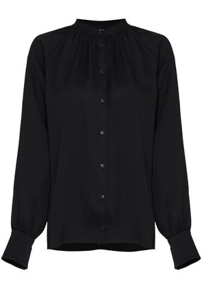 Gloria Coelho band-collar shirt - Black