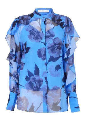 ERDEM floral-print shirt - Blue