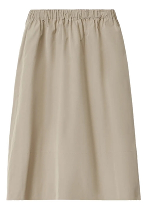 Fabiana Filippi elasticated-waistband midi skirt - Neutrals