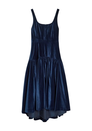 alice + olivia Diana velvet midi dress - Blue