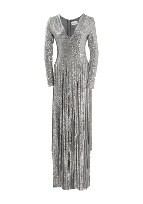 Ana Radu sequin-embellishment maxi dress - Silver