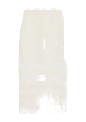 Maria McManus fringe-detailing skirt - White