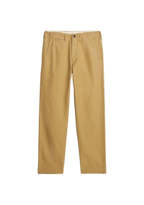 Fortela cotton button fastening chino trousers - Neutrals