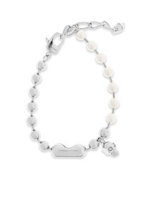 Alexander McQueen skull pearl bracelet - Silver
