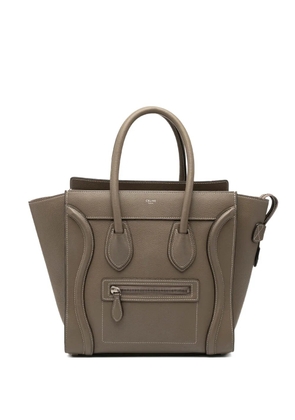 Celine Pre-Owned 2019 Micro Leather Luggage tote bag - Brown