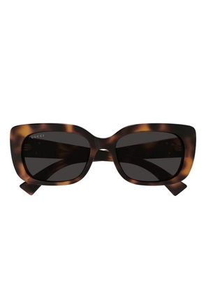 Gucci Interlocking G detail sunglasses - Brown