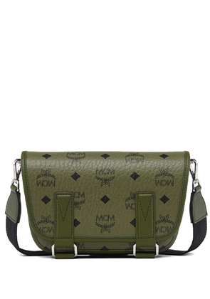 MCM mini Aren Visetos monogram messenger bag - Green