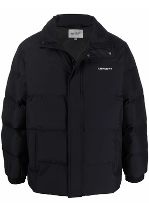 Carhartt WIP logo-print feather-down padded jacket - Black