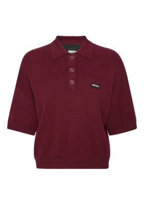 ROTATE BIRGER CHRISTENSEN logo-patch polo top - Red