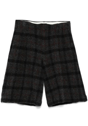 Comme des Garçons Homme Plus plaid-pattern shorts - Grey