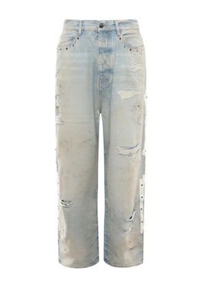 AMIRI distressed embellished jeans - Blue