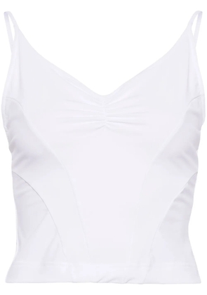 ALAINPAUL V-neck crop top - White
