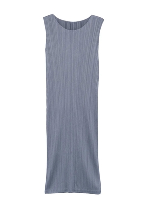 Pleats Please Issey Miyake pleated midi dress - Blue