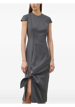 REMAIN side-tie midi dress - Grey