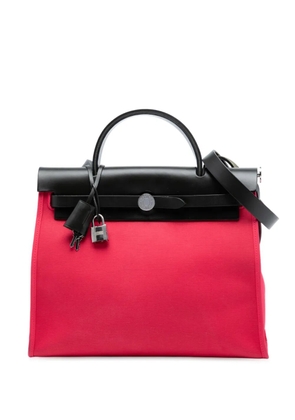 Hermès Pre-Owned 2017 Toile Herbag Zip 31 satchel - Pink
