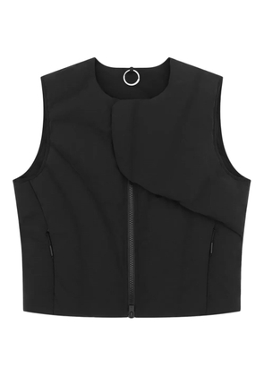 HELIOT EMIL Visus zip-fastening gilet - Black