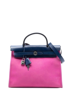 Hermès Pre-Owned 2018 Toile Herbag Zip 31 satchel - Pink