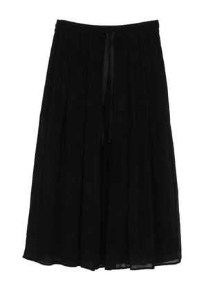 Kristensen Du Nord pleated drawstring skirt - Black