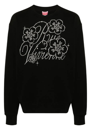 Kenzo Constellation-embroidered cotton sweatshirt - Black