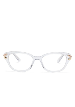 Swarovski Eyewear crystal-embellished glasses - White