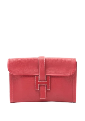 Hermès Pre-Owned 1991 leather Jije pm clutch bag - Red
