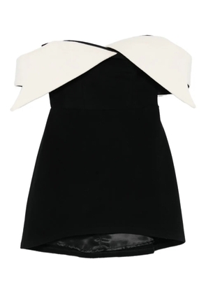 Vestiaire d'un Oiseau Libre off-shoulder collared mini dress - Black