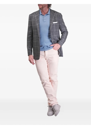 Kiton checked single-breasted jacket - Grey