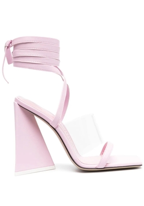 The Attico Isa ankle-tie sandals - Pink