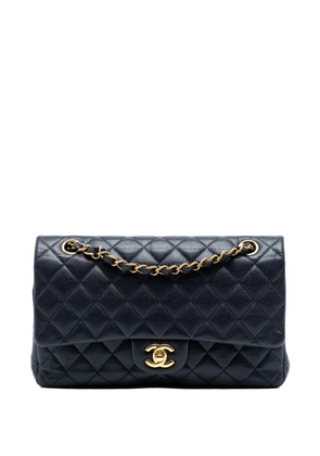 CHANEL Pre-Owned 2016-2017 Medium Classic Caviar Double Flap shoulder bag - Blue