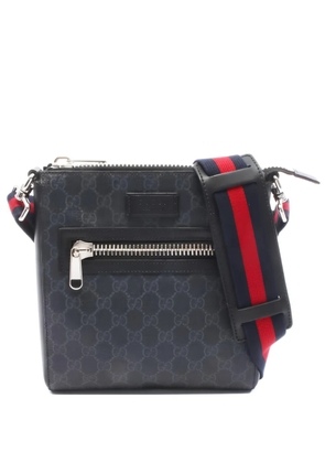 Gucci Pre-Owned 2010s small GG supreme messenger bag - Black