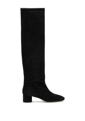 Aeyde 55mm Willa suede block-heel boots - Black