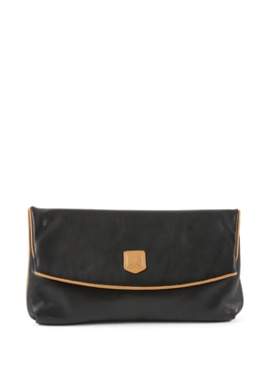Celine Pre-Owned 1990s Triomphe leather clutch bag - Black
