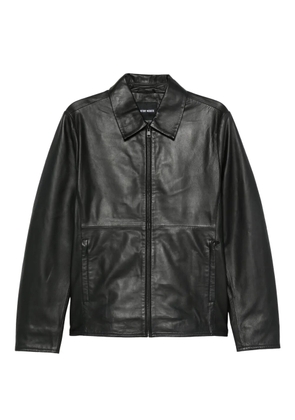 Antony Morato zip-up leather jacket - Black